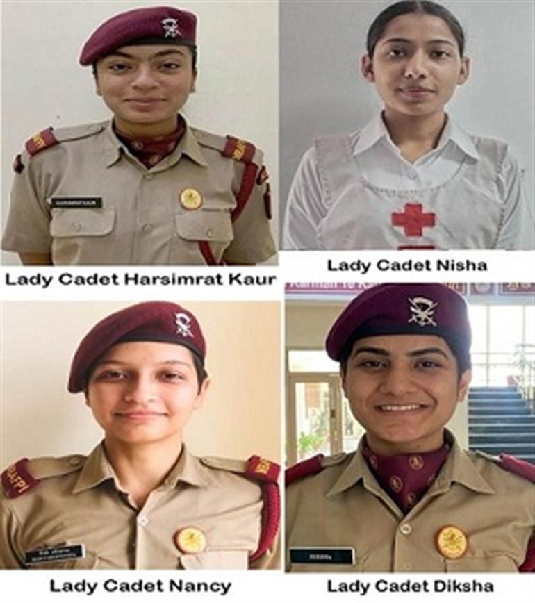 Four Lady Cadets from Mai Bhago Institute Make it to Elite Defence Academies