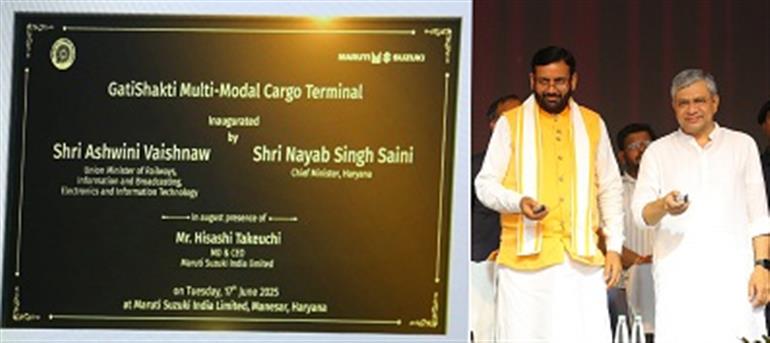 India’s largest Gati Shakti Multi-Modal Cargo Terminal inaugurated in Gurugram