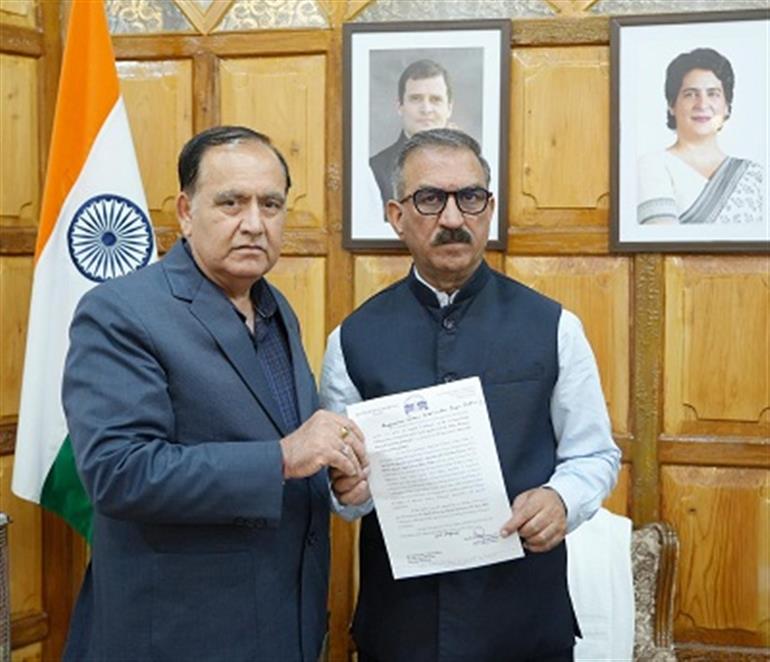 Himachal : Speaker invites CM to CPA India Region Zone-II annual conference at Dharamshala