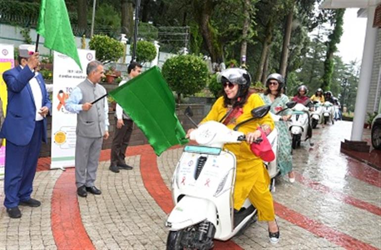 CM flags off 12 E-Scooters to reach out to HIV, STI, TB & Hepatitis patients