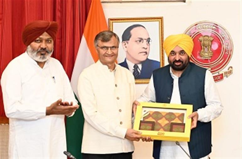 CM Mann presents strong case of State before high level team of NITI Aayog
