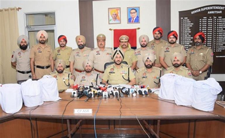  Punjab police score big in Anti-drug campaign, 60kg heroin seized in Amritsar, 9 accused arrested