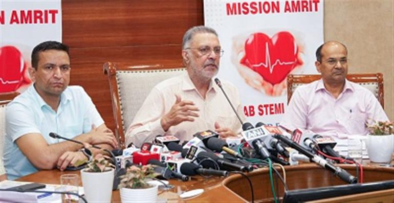 Punjab : 583 Lives saved in pilot phase, life saving Stemi Project now expanded statewide