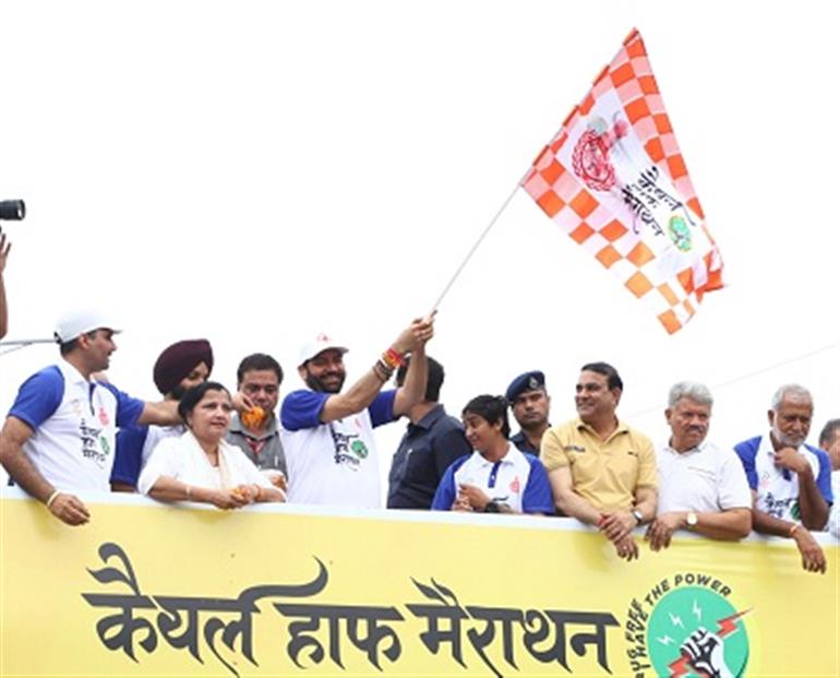 CM Saini leads by example, runs half marathon to inspire youth to stay away from drugs