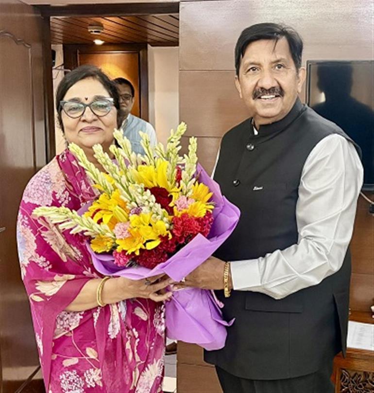 Deputy CM meets Rajya Sabha MP and State Congress In-charge