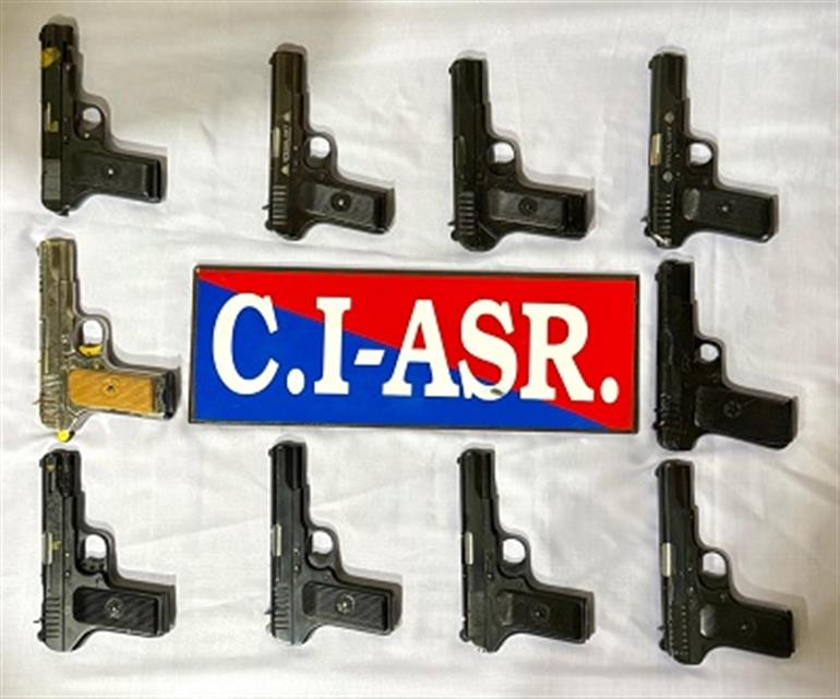 Cross-Border arms smuggling network busted in Amritsar; One held with ten Pistols