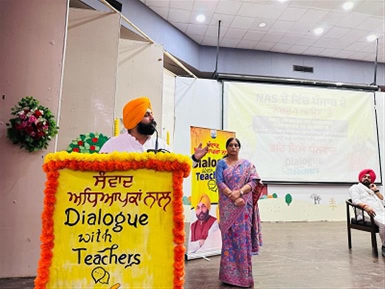 Education Department, Once Neglected, Now No. 1 in Country: Harjot Bains