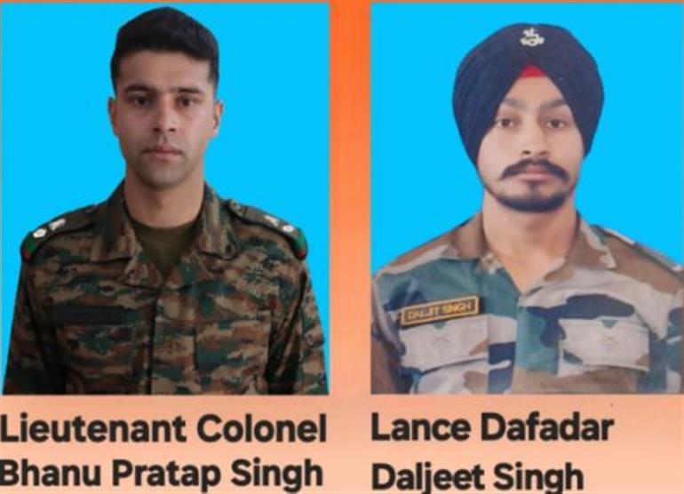 CM and Deputy CM express grief over death of army officers in an accident