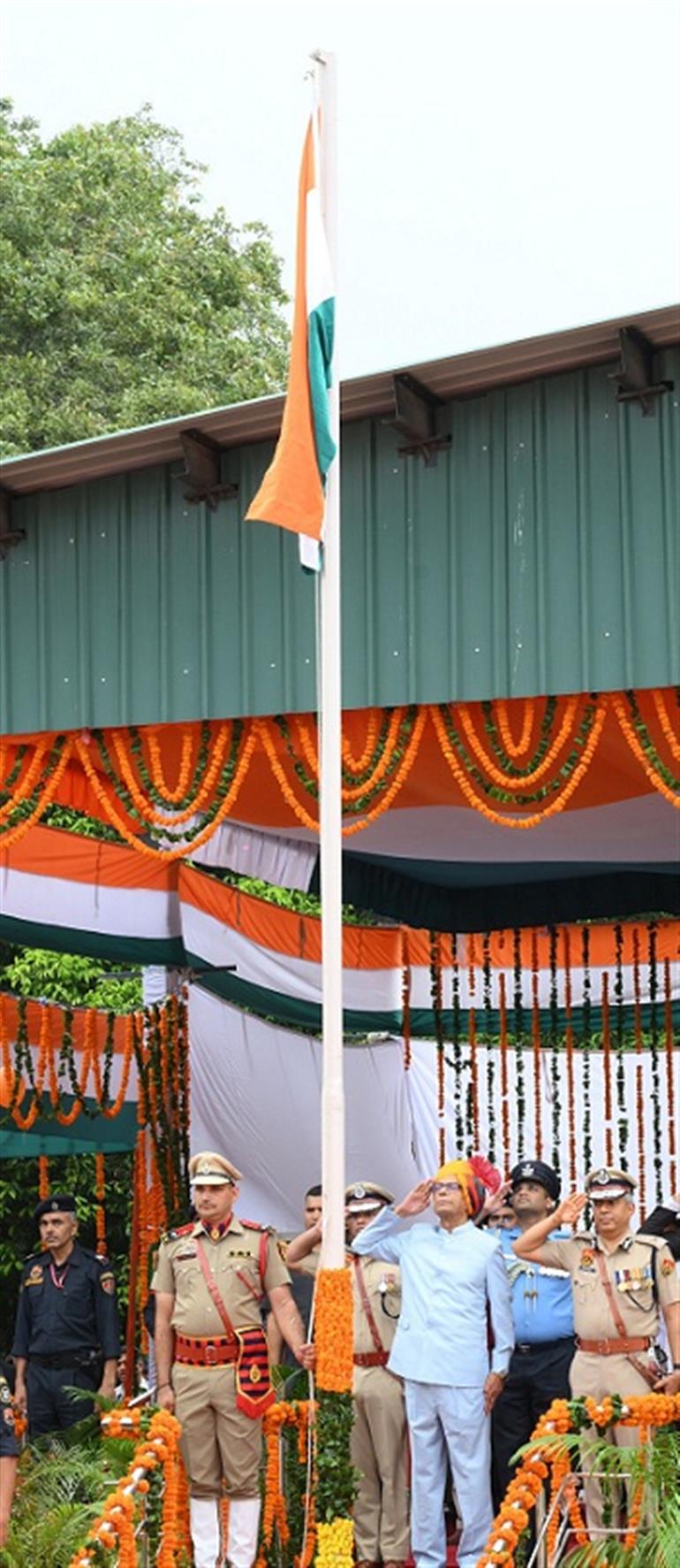 Haryana Governor Hoists Tricolour in Ambala on 79th State-Level Independence Day