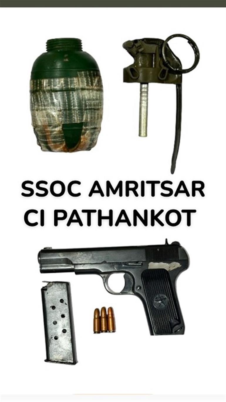 Two BKI operatives held with Hand Grenade and Pistol
