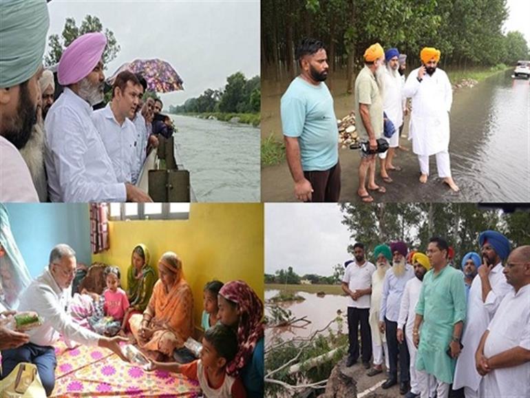 Punjab cabinet monitors relief & rehabilitation activities in flood-affected villages