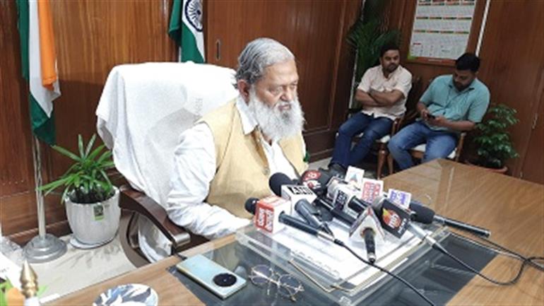 Ambala Cantt administration on high alert amid rising water level in Tangri river: Anil Vij