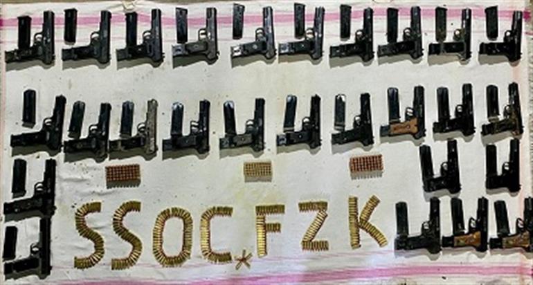 Pakistan-Sourced 27 weapons recovered from Fazilka; Two held