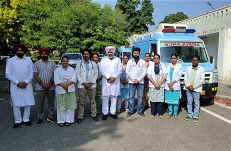 Cheema Flags Off Three Ambulances for Flood-Affected Areas in Dirba Constituency
