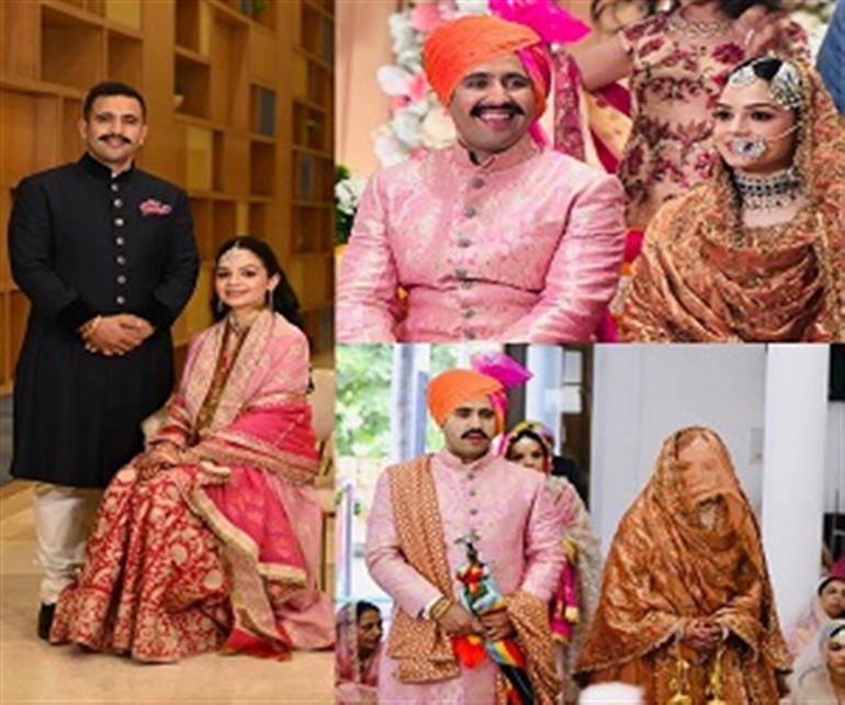 Himachal : Cabinet minister Vikramaditya Singh marries Chandigarh&39;sl Amreen Sekhon
