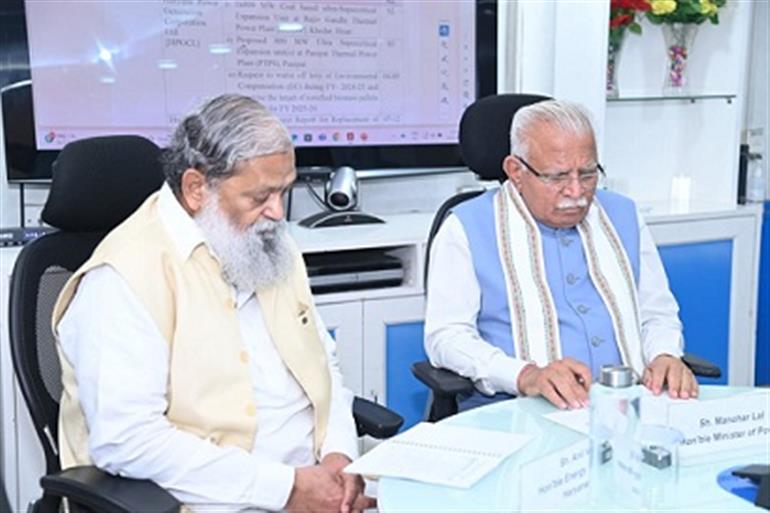 Haryana to Set Up New 800 MW Ultra-Supercritical Thermal Units in Panipat and Hisar – Anil Vij