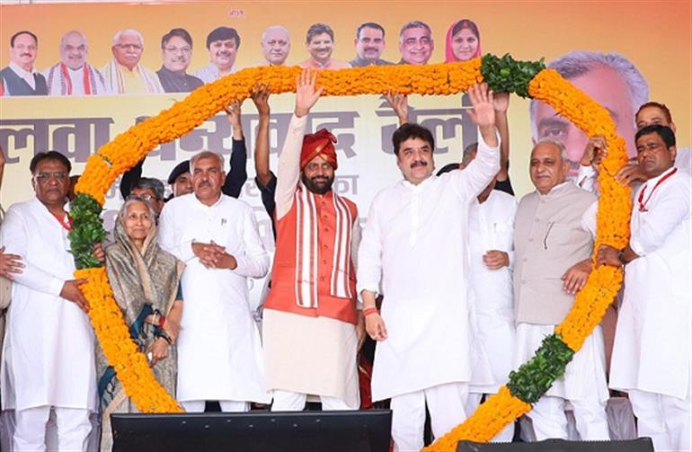 Development in Nalwa accelerates threefold compared to Congress Regime – CM