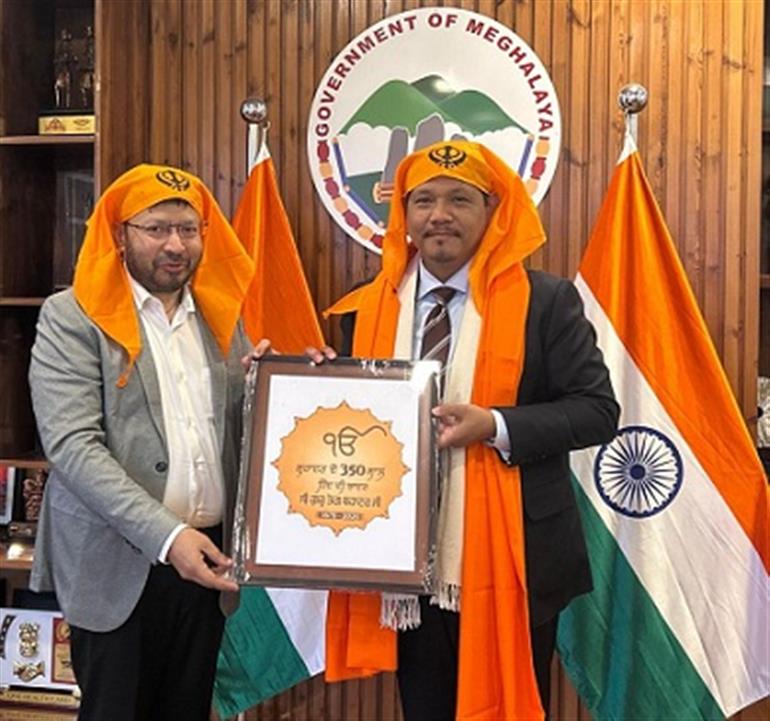 Ravjot Singh invites Meghalaya CM to attend 350th Martyrdom anniversary of Sri Guru Tegh Bahadur 