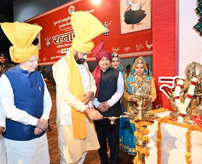 CM inaugurates the grand ‘Ratnawali Mahotsav’ — the Maha Kumbh of Haryana’s Folk Culture