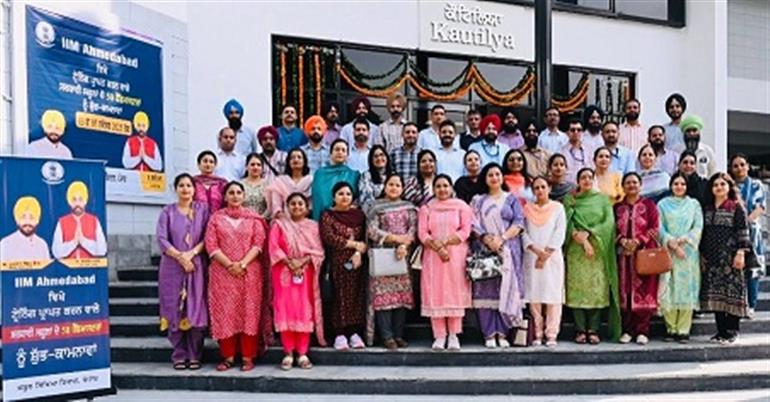 Punjab&39;s 4th batch of 50 Headmasters embark on leadership training at IIM Ahmedabad