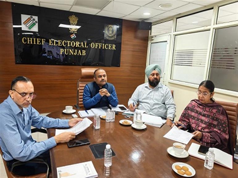 Tarn Taran Bye-election: CEO reviews final preparations with district officials ahead of November 11 polling