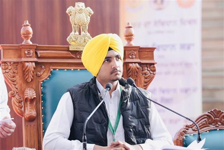Punjab govt organises mock legislative assembly session for students at Sri Anandpur Sahib on Constitution day