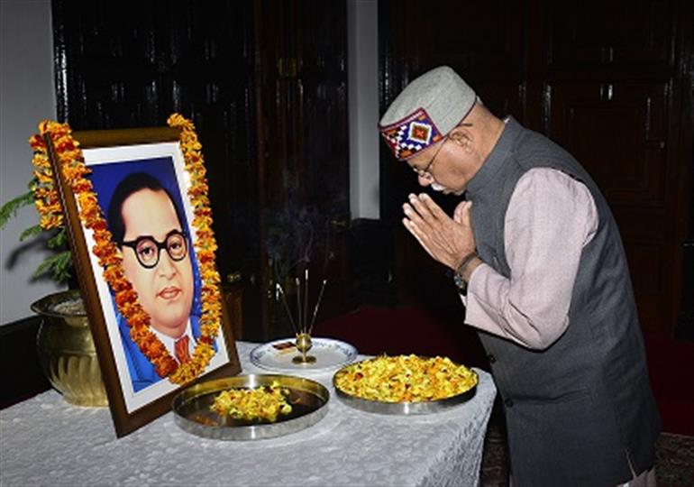 Governor Pays Floral Tribute to Bharat Ratna Dr. Ambedkar on Mahaparinirvan Diwas