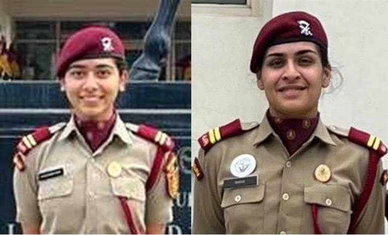 Two Mohali girls commissioned as flying officers in Indian Air Force