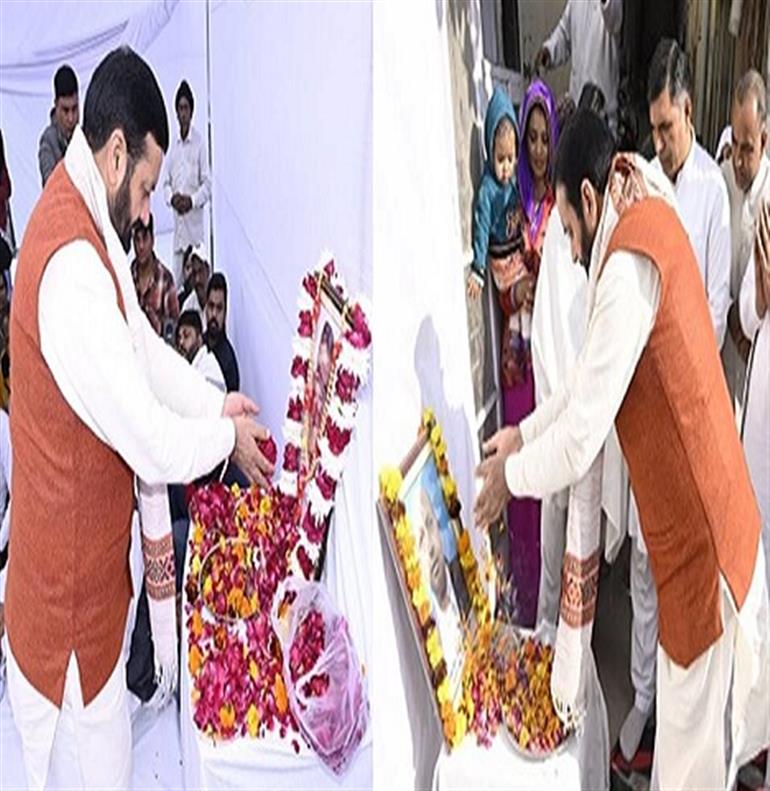 CM visits Hisar, Expresses Condolences to Grieving Families