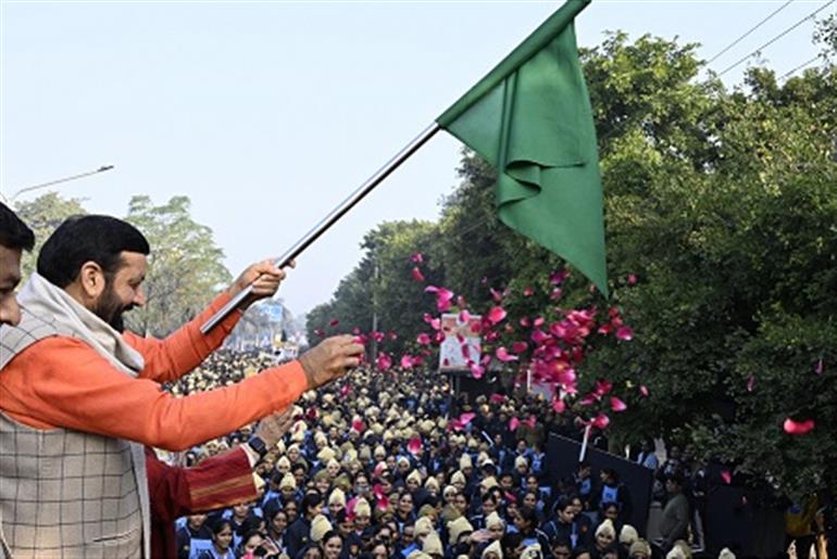 CM Saini Flags Off Atal Jan Seva Dedicated Run