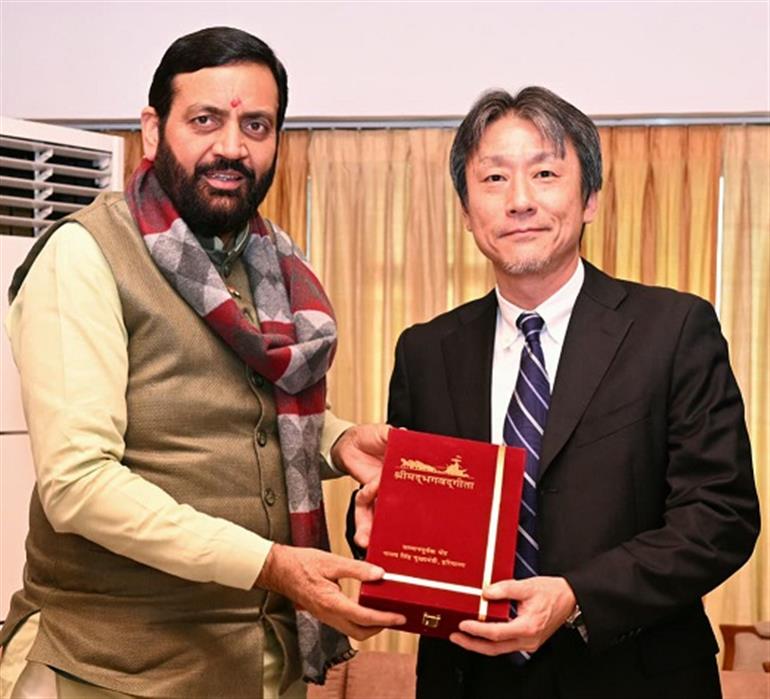 Haryana Strengthens Economic Ties with Japan, CM Meets Mizuho Bank MD in Chandigarh