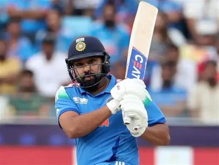 First ODI: Rohit Sharma opens his account with a boundary, skipper Gill at the crease 