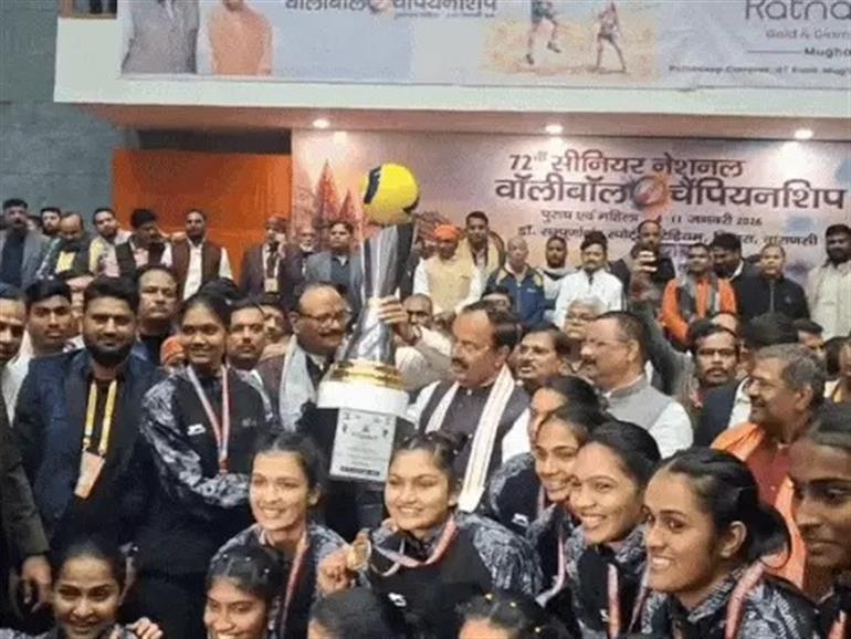 Kerala Daughters Clinch National Volleyball Title, Railways Dominate Men’s Category 