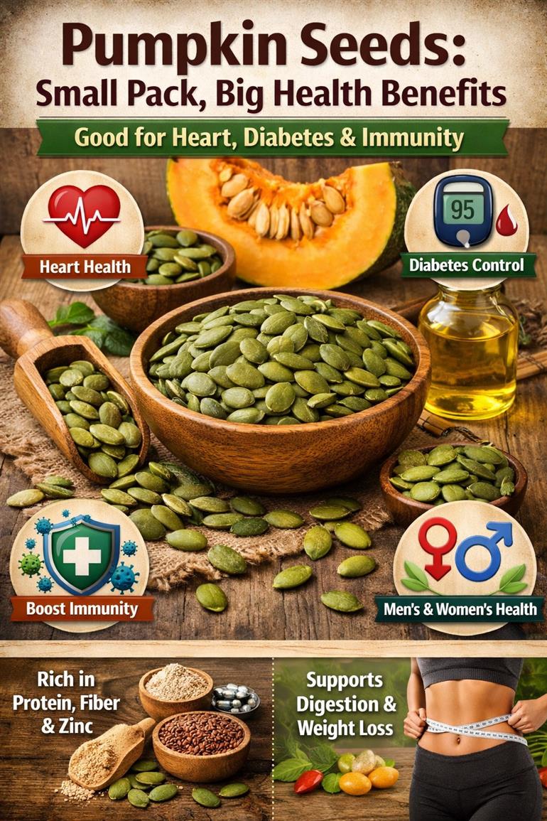 Pumpkin Seeds: Small Pack, Big Health Benefits 
