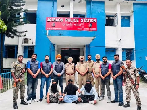 Three Accused in Double Murder Case Arrested Near Bhutan Border: Batala Killing Allegedly Orchestrated by Abroad-Based Gangster Happy Jatt
