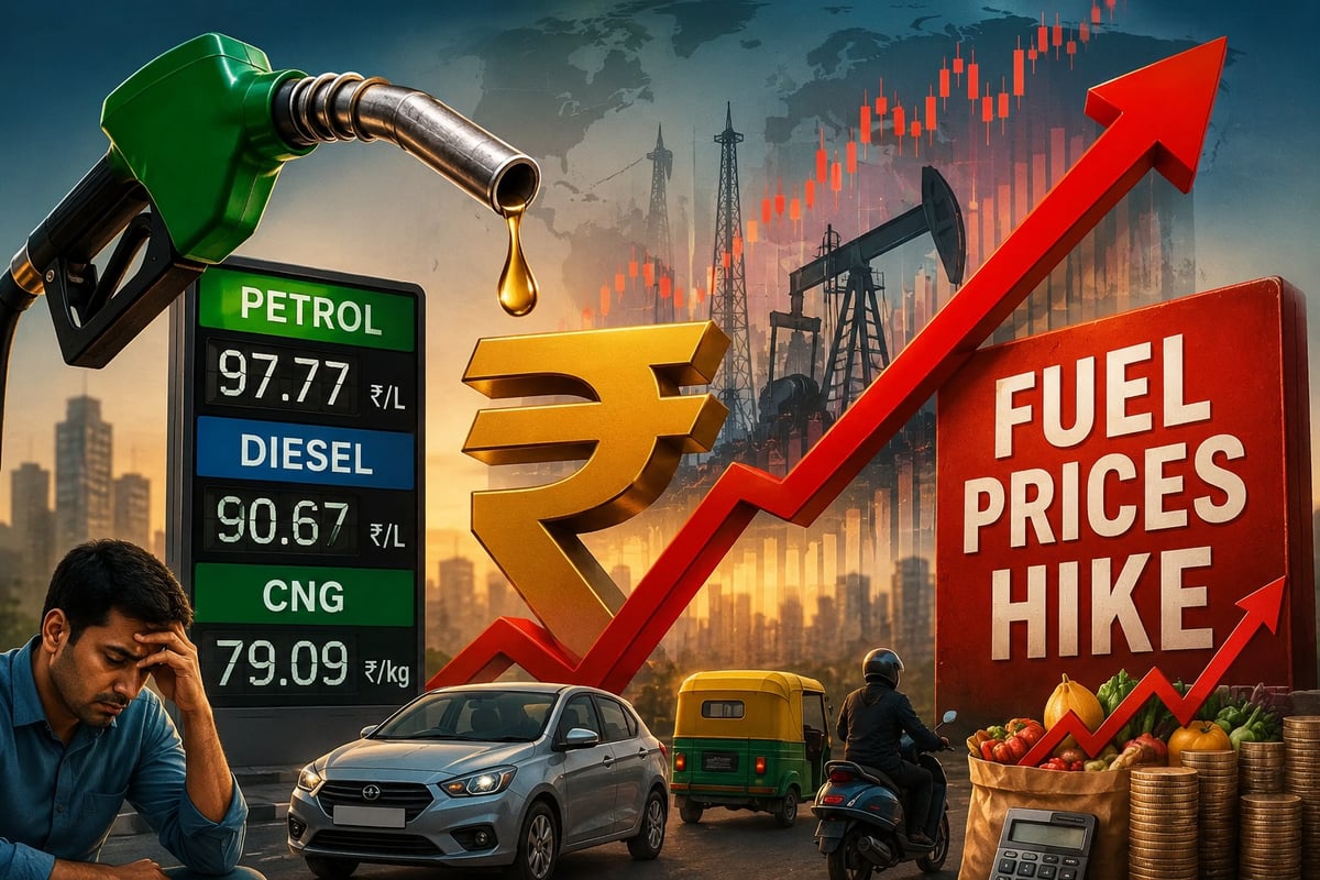 Fuel Price Shock: Petrol, Diesel Prices Hiked by ₹3 Per Litre Across India Amid Global Energy Surge