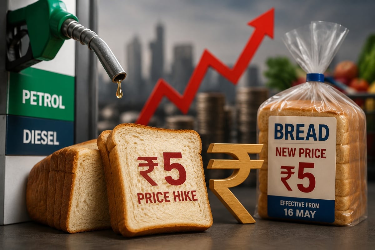Breakfast Gets Costlier: Bread Prices Hiked by ₹5 Amid Rising Fuel and Packaging Costs
