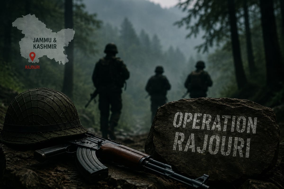 Gunfight Erupts in Rajouri, Three Pakistani Terrorists Hiding in Forests