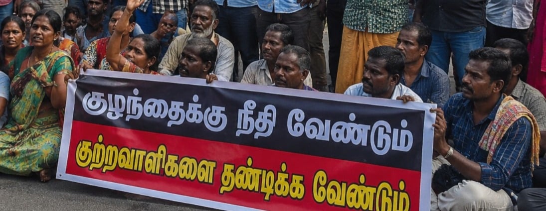 10-Year-Old Girl Abducted and Murdered in Coimbatore; Main Accused Arrested