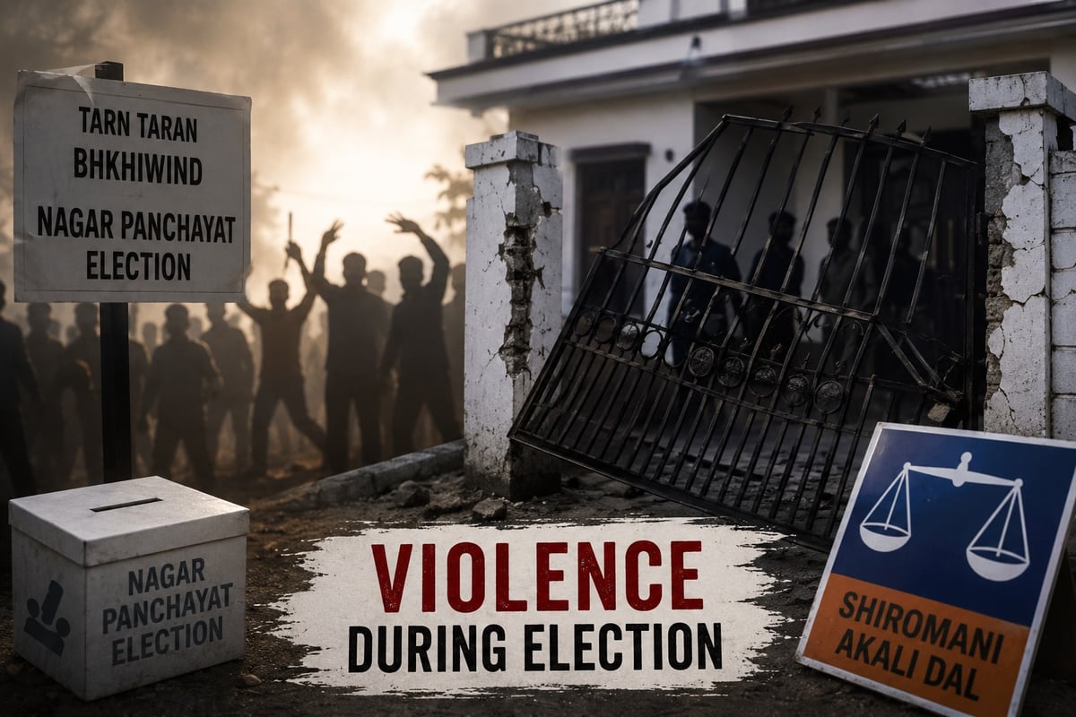 Violence Erupts During Nagar Panchayat Poll Campaign Meeting in Tarn Taran