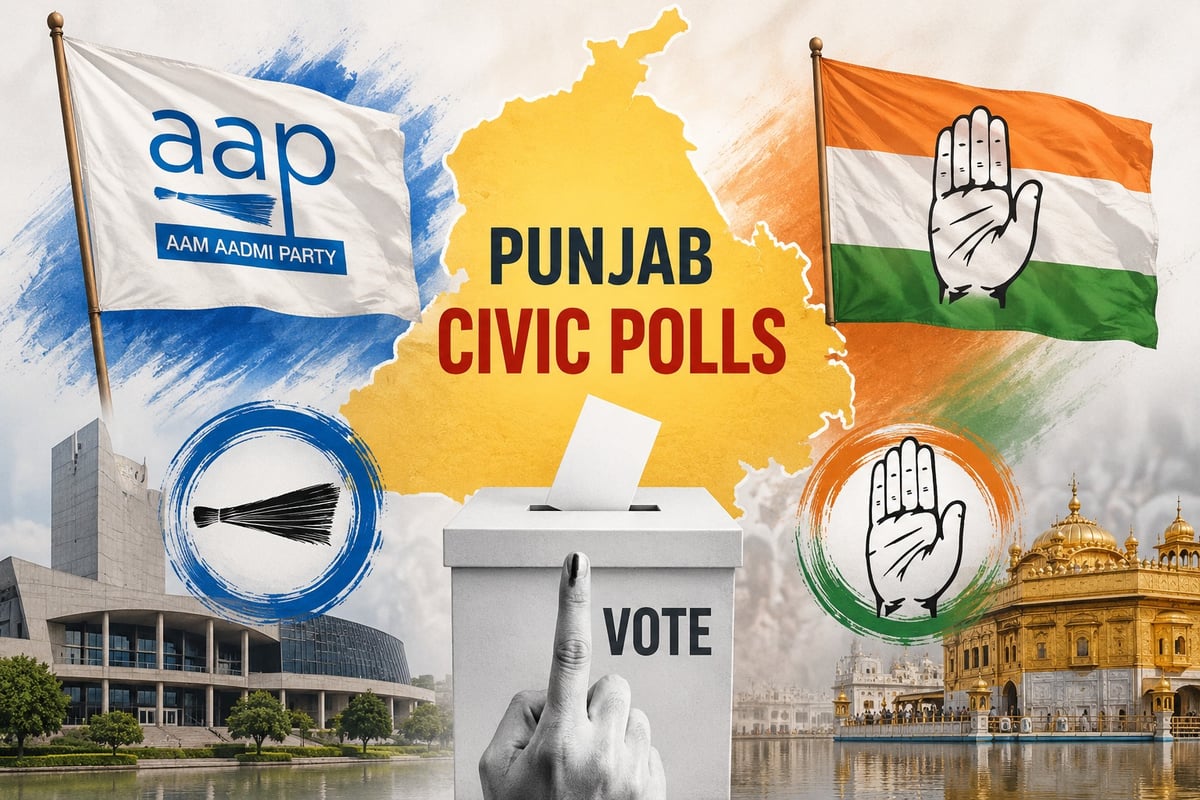 Punjab Civic Polls Turn Into Prestige Battle for Top Leaders; AAP Dominates Key Strongholds
