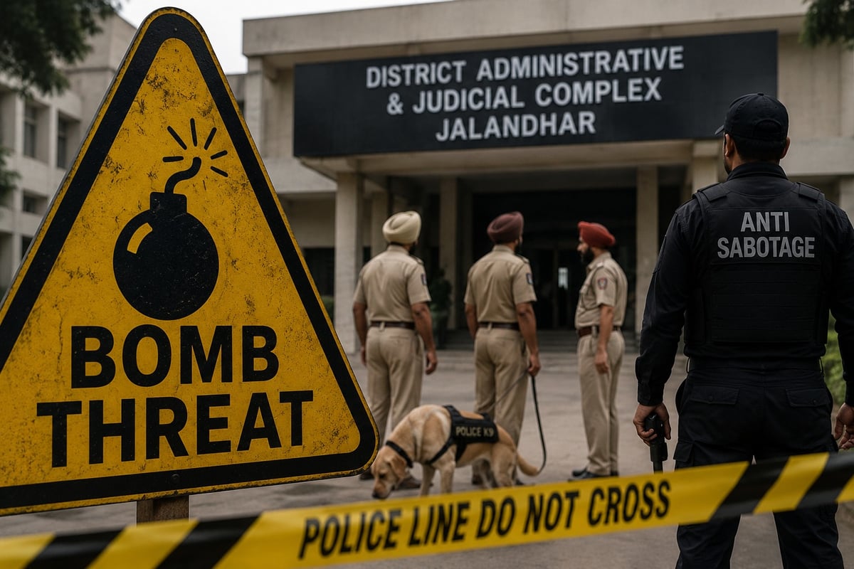 Bomb Threat to Jalandhar Court Complex Triggers Security Alert