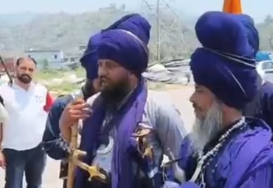 Nihang Groups Launch ‘Khalsa Raj Tax’ Campaign Near Moura Toll Plaza to Protest Himachal Entry Tax