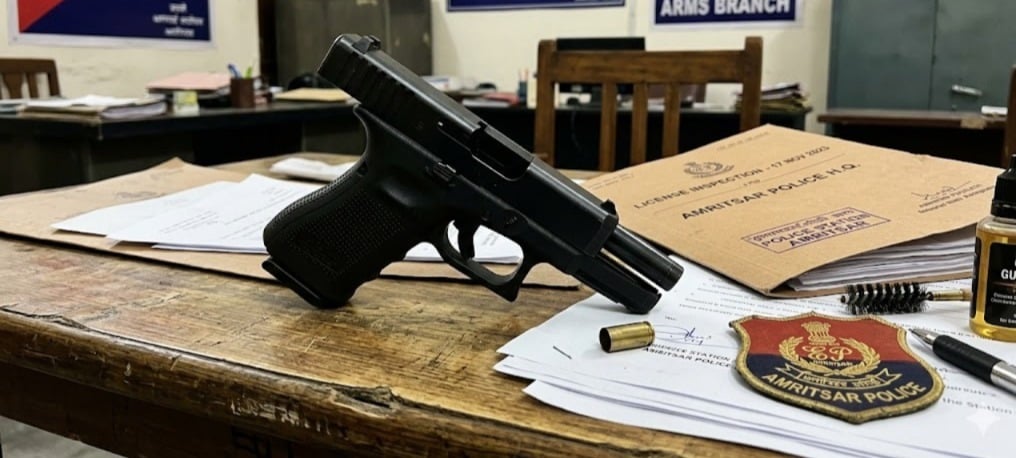 Licensed Pistol Goes Off During Inspection at Amritsar Police Office, Employee Injured