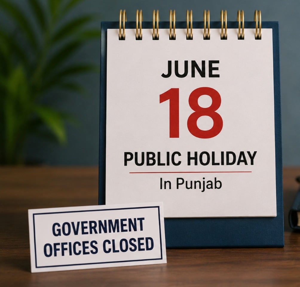 Punjab Government Announces Statewide Holiday on June 18