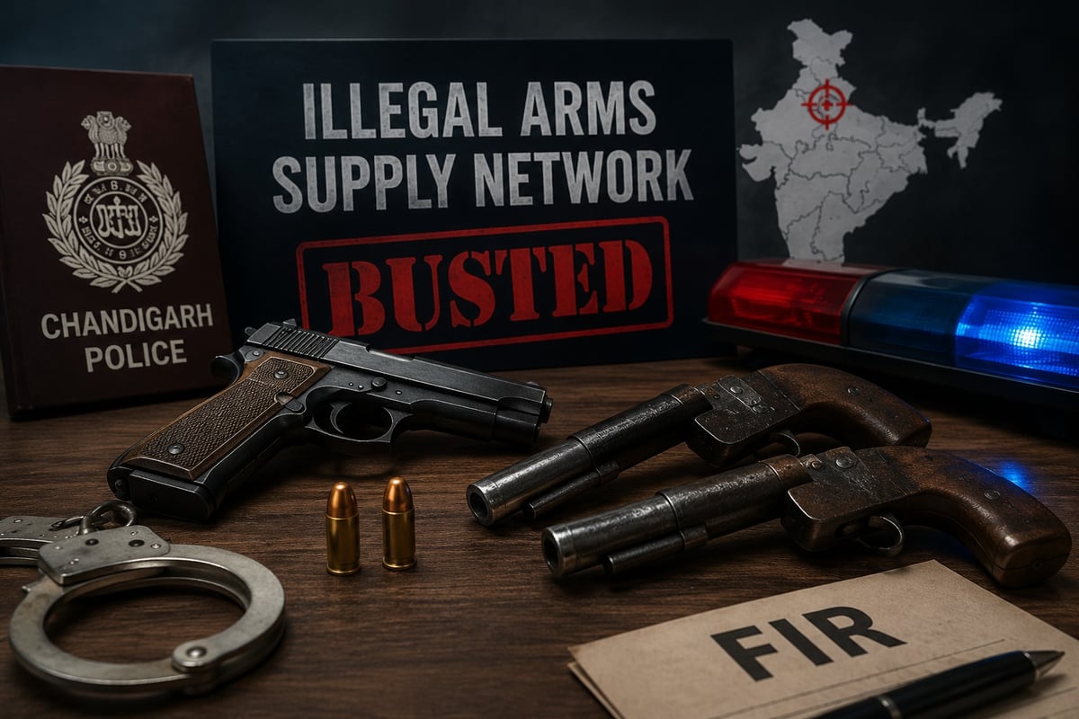 Chandigarh Police Bust Interstate Illegal Arms Supply Network, Three Arrested