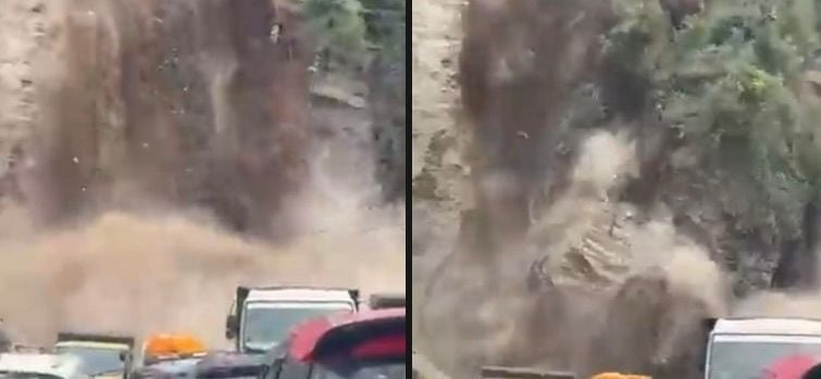 Massive Landslide Blocks Shimla’s Dhalli–Sanjauli Bypass, Traffic Suspended on Both Sides