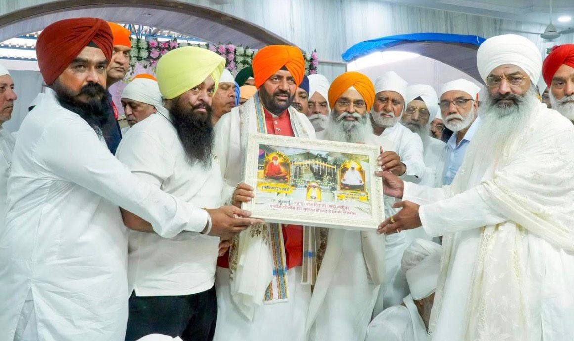 Haryana CM Nayab Singh Saini Pays Tribute to Sant Balwant Singh at Patiala Event