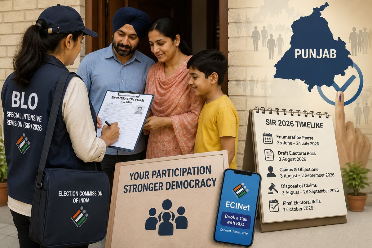 Door-to-Door Voter Verification Drive Under SIR 2026 Launches in Punjab 