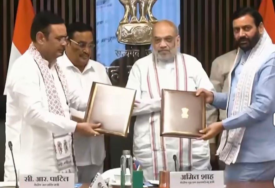 Haryana, Rajasthan Sign MoU on Yamuna Water Project in Presence of Amit Shah